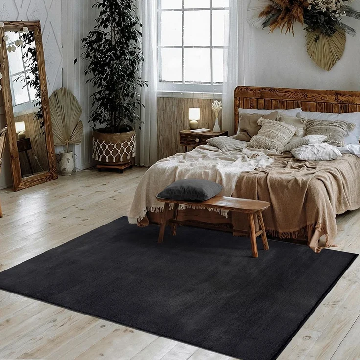 Mia's Teppiche Nova kuschelig Warmer Fellteppich, weich und elegant, waschbar und Fußbodenheizung geeignet