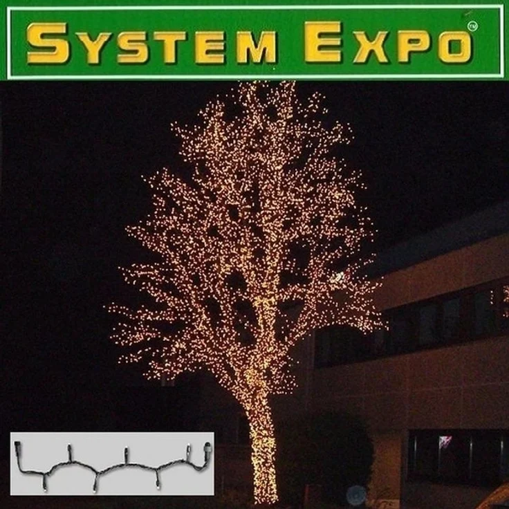 System Expo "Lichterkette EXTRA 5m" 50 Birnen warmweiß, IP44 – Bild 2