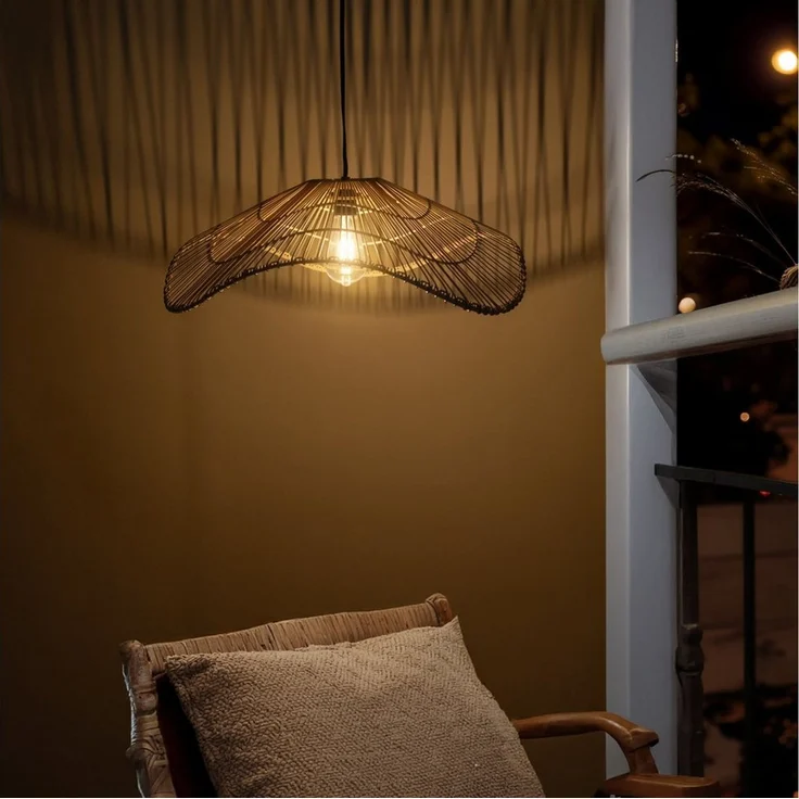 esotec LED-Hängeleuchte Solar Hängeleuchte Butterfly 55x19cm warmweiß Akku IP44 102284, LED fest integriert, warmweiß, solarbetriebene Hängeleuchte – Bild 5