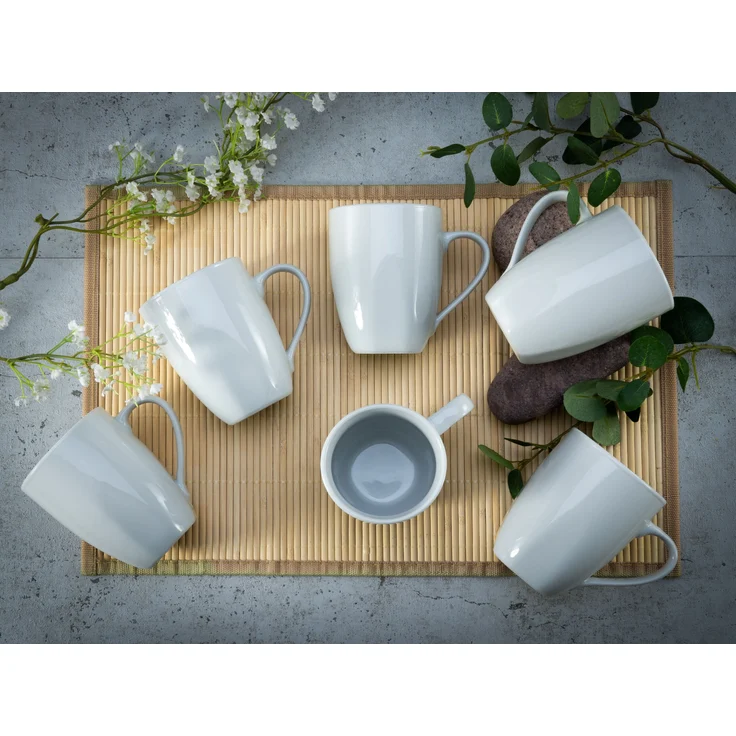Square Weiss, Kaffeebecher 6-tlg (mo) – Bild 3