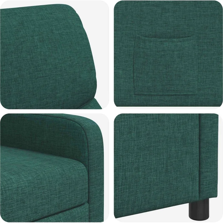vidaXL Liegesessel Dunkelgrün Polyester 42034822 – Bild 6
