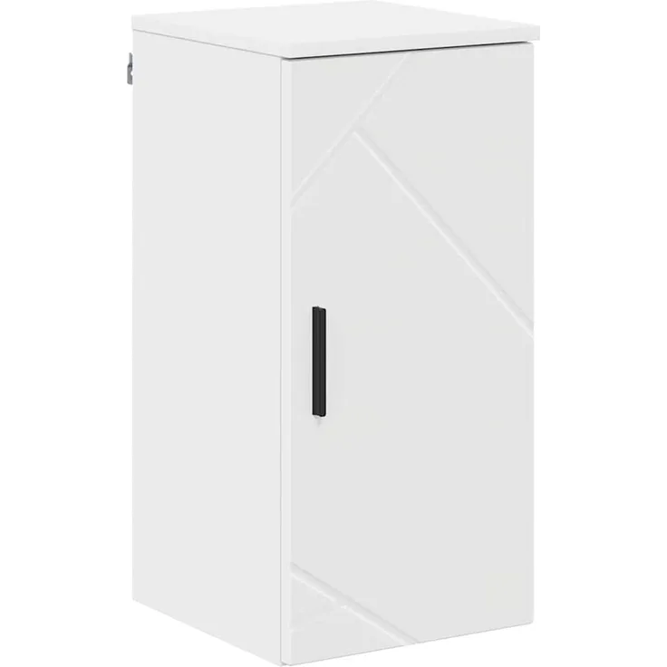 vidaXL Badezimmerschrank Weiß 30 x 31,5 x 61 cm Holzwerkstoff & Metall 883344