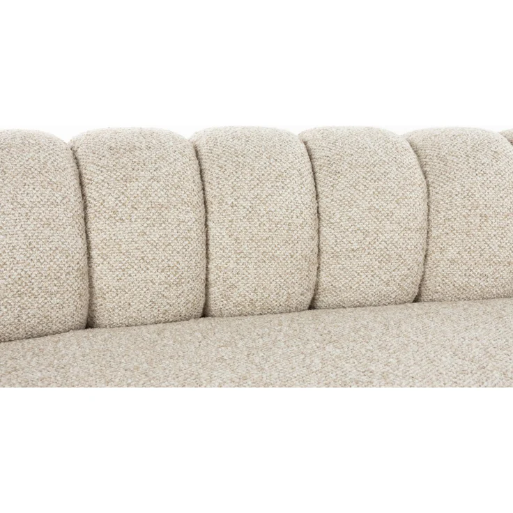 DutchBone Sofa Duvane 7-Sitzer Beige mit Eukalyptusholz-Gestell im Boho-Stil 286x286x68 cm – Bild 9