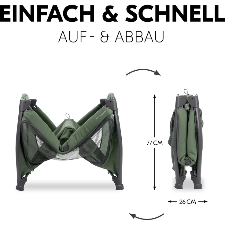 Hauck Play N Relax Center / Reisebett Dark Green – Bild 3