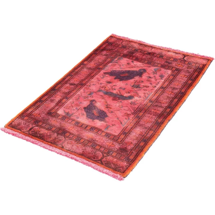 Orientteppich 86x63 cm - hellrot – Bild 4