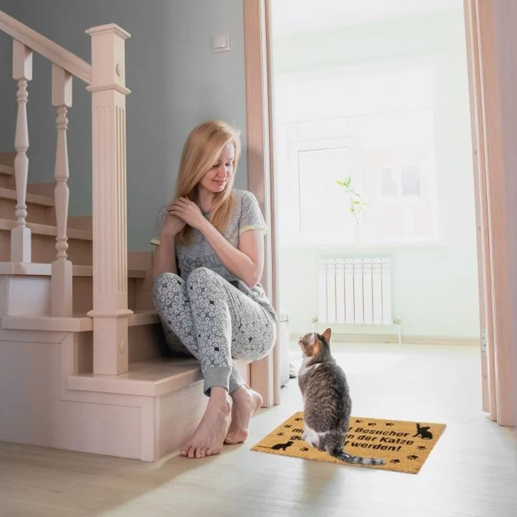 Fußmatte Kokos Katze 10032750 – Bild 5