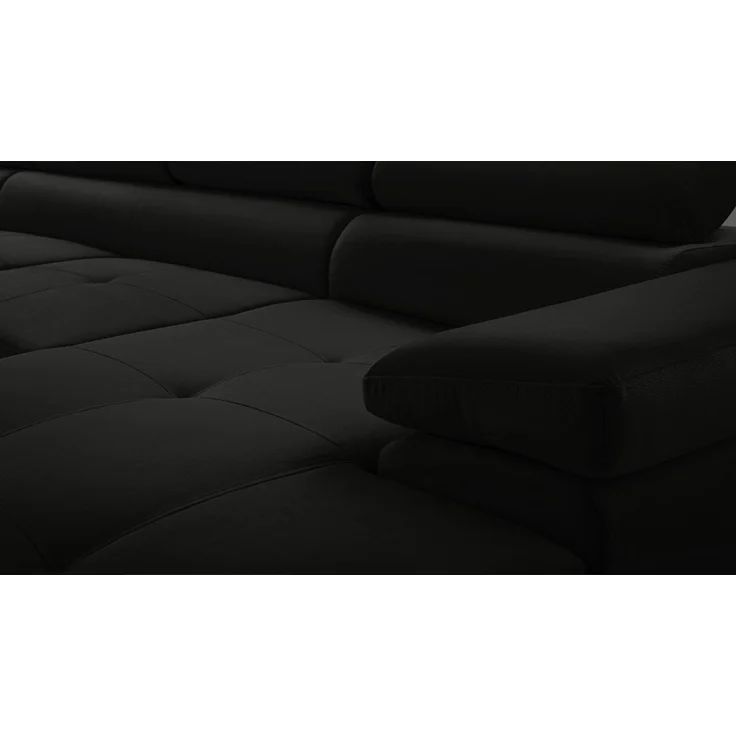 AX LIVING Arborio XL Wohnlandschaft XXL U Form Eckcouch Schwarz L – Bild 6