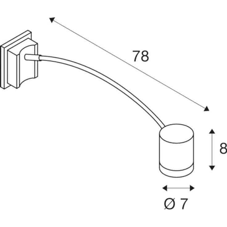 SLV MYRA DISPLAY | Wandleuchte Innen, Innenbeleuchtung, LED Strahler, Design Beleuchtung Wand,Display Leuchte, Flur, Wohnzimmer, Schlafzimmer | GU10, IP55, anthrazit, gewölbt, max. 50W – Bild 4