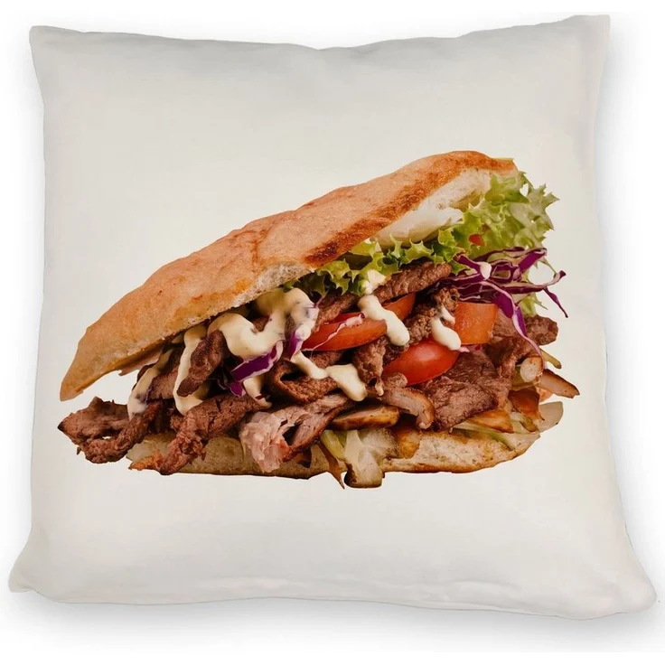 speecheese Dekokissen Fast Food Döner Kebab Kissen – Bild 3