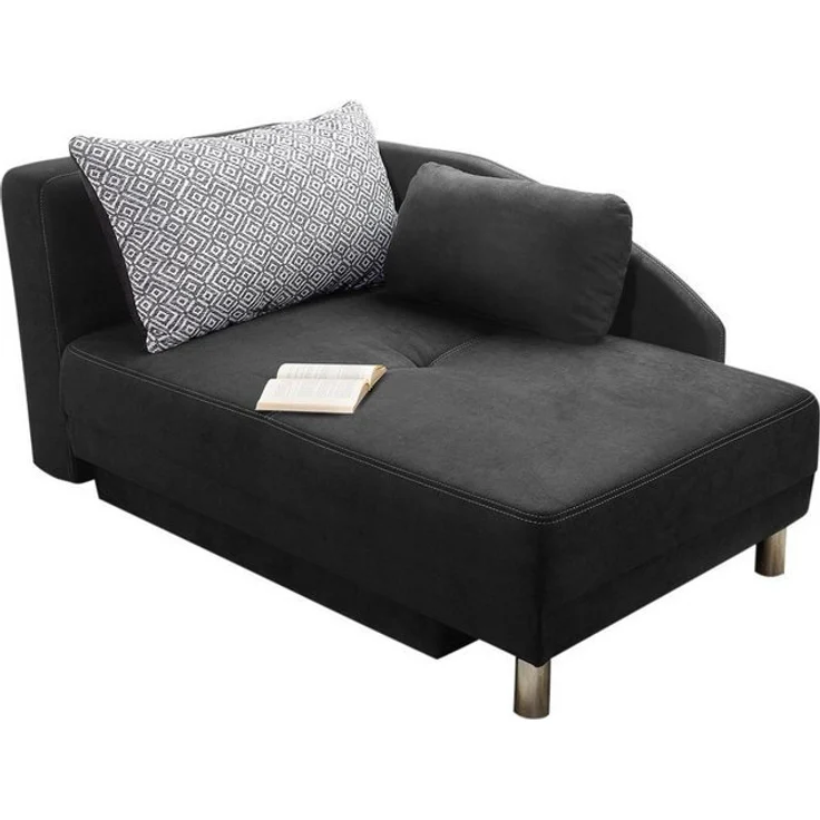 Jockenhöfer Gruppe Recamiere Roy, Chaiselongue mit Bettfunktion und Bettkasten, inklusive Federkern – Bild 4