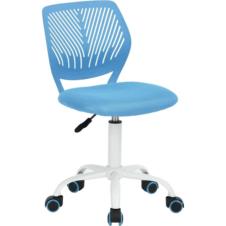 FurnitureR Bunter Schreibtischstuhl, moderner höhenverstellbarer Computerstuhl ohne Armlehnen, ergonomischer Drehstuhl für Kinderzimmer und Home Office