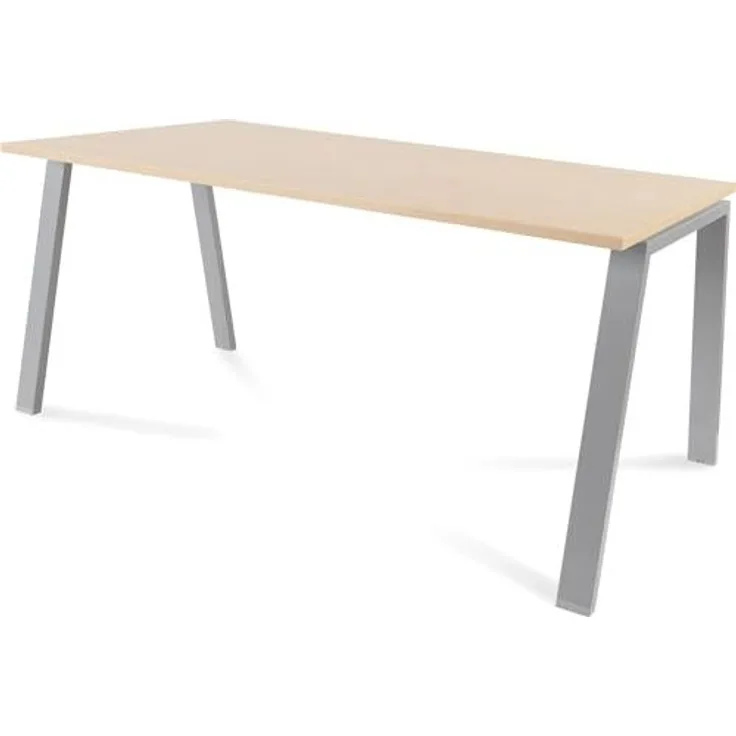 Rocada Schreibtisch Blanca BxTxH 160 x 80 x 73 cm Gestell grau Platte Melam