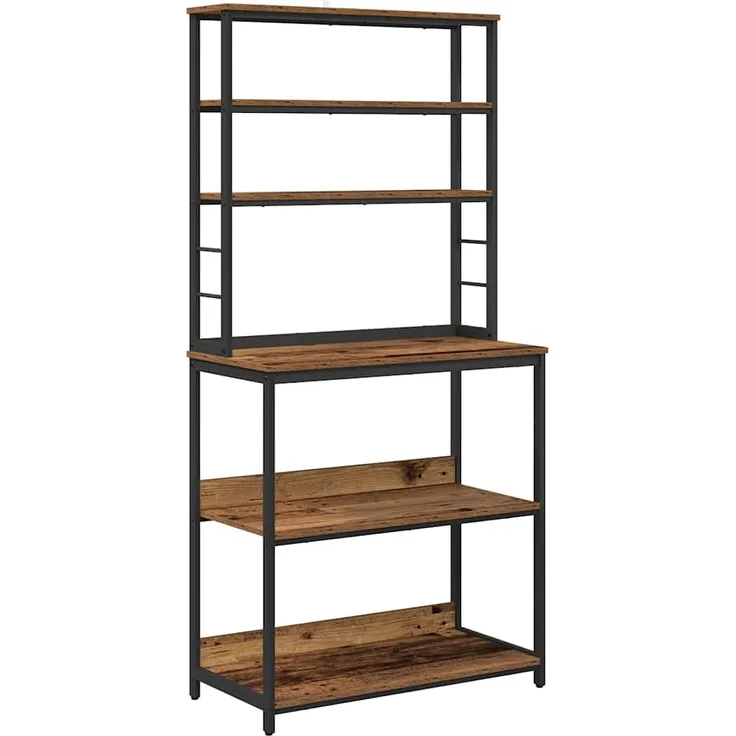 vidaXL Küchenregal Altholz 80 x 40 x 168 cm Holzwerkstoff 883890