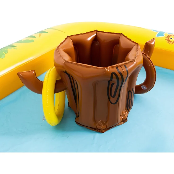 SunClub Wasserspielcenter Tiere 214 x 167 x 85 cm mit Rutsche, Sprinkler und Spielzubehör – Bild 7