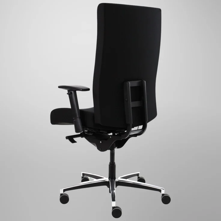 Bisley Titanos Schwerlast Chefsessel Bürostuhl 200kg Belastbarkeit in schwarz - PC Stuhl mit Armlehne, Lordosenstütze, Drehstuhl mit Rollen für Schreibtisch, Office & Gaming - Ergonomisch XXL, Titanos-733 – Bild 5