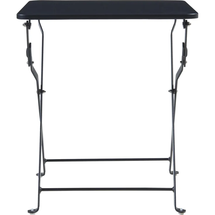 Klapptisch Vegårshei Stahl 45x40x40 cm Schwarz [en. casa] – Bild 5