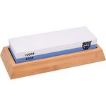 Wetzstein SHARPHOME Körnung 400/1000 mit Bambus-Halter