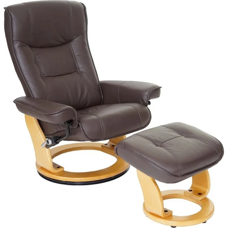 MCA furniture Relaxsessel Halifax, dicke Polsterung, inklusive Fußhocker, Armlehne höhenverstellbar – Bild 1