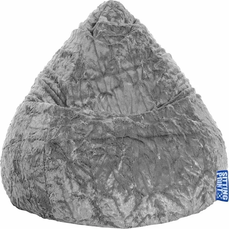 Sitting Point 'Fluffy XL' Sitzsack, Mittelgrau
