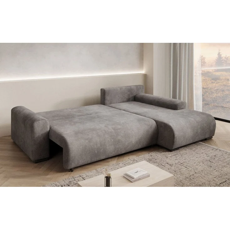 Luxusbetten24 Schlafsofa Designer Sofa Hanna, mit Schlaffunktion und Stauraum – Bild 3