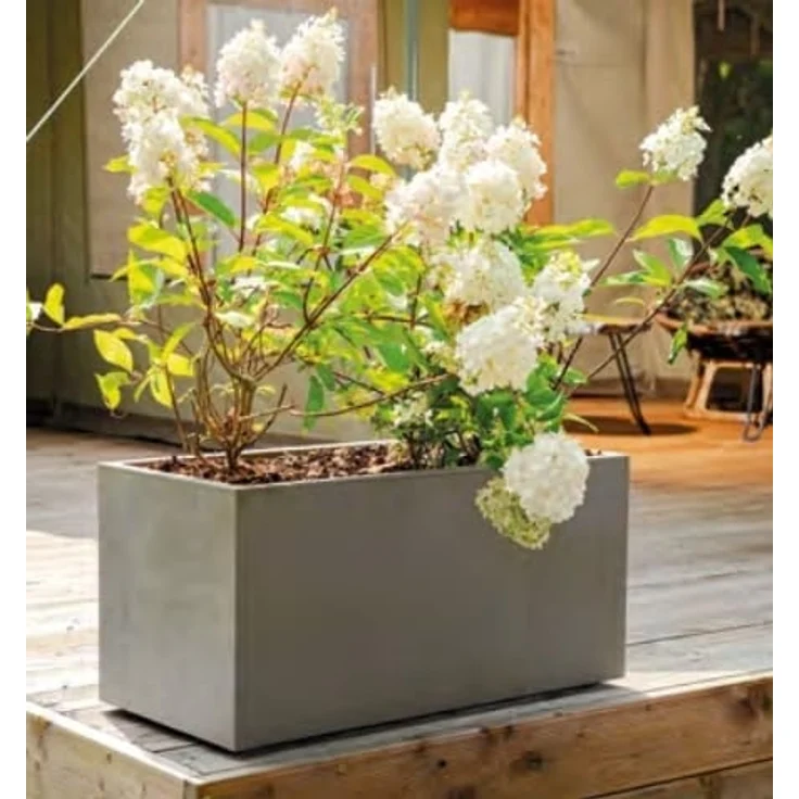 Deroma Pflanzkasten Millennium 99 x 39 x 38 cm, Aschgrau – Bild 2