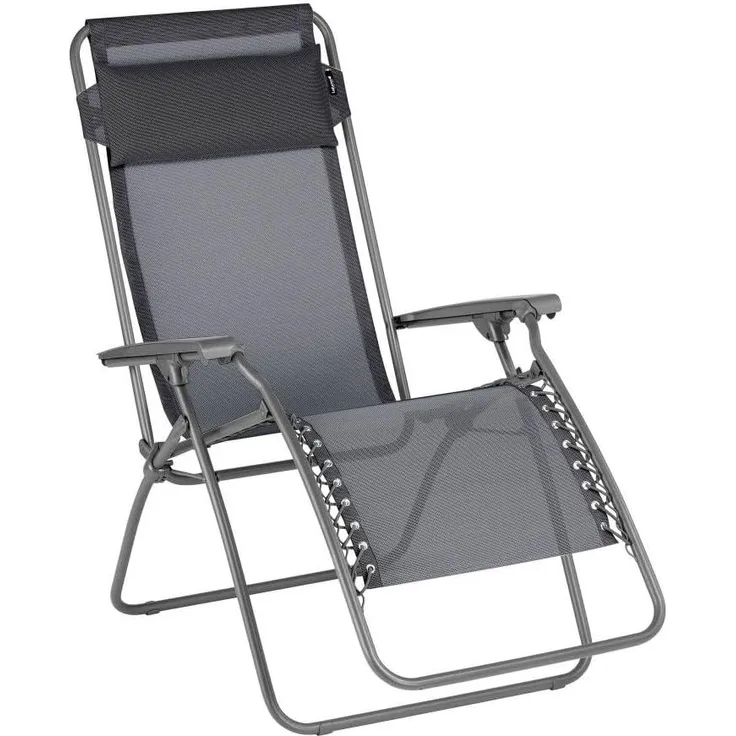 Lafuma Mobilier Relax-Liegestuhl Rt2, Verzinkte (Korrosionsschutz) HLE-Stahlstruktur, Fonte, 87 x 68 x 114 cm
