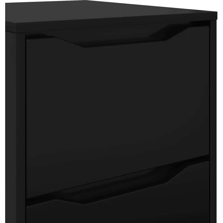vidaXL Aufbewahrungsschrank 40 x 48 x 105 cm Holzwerkstoff Schwarz 888898 – Bild 12