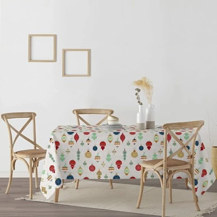 BELUM | Weihnachtstischdecke | Anti-Fleck-Tischdecke | Rechteckig Harz | Tischdecke (laminiert) | Tischdecke | Tischdecke | Heimtisch (250 x 140 cm) – Bild 3
