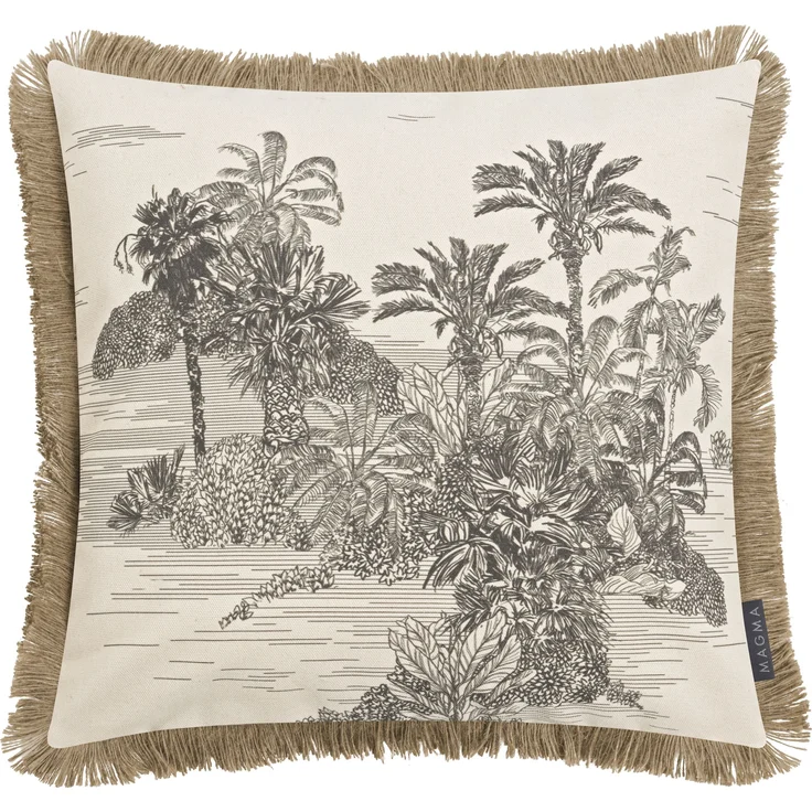 MAGMA Kissenhülle MOGLI natur BL 45x45 cm braun – Bild 1