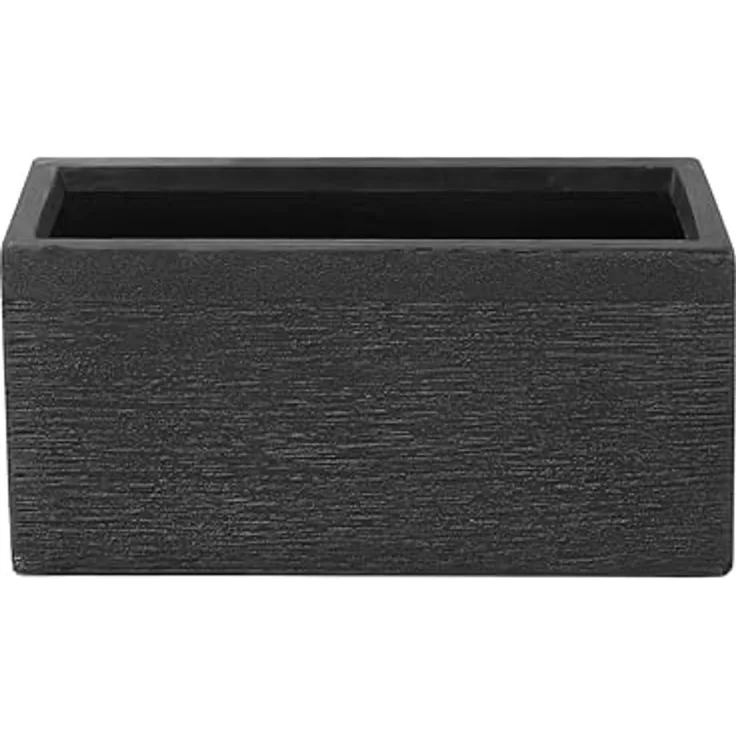 Blumentopf schwarz rechteckig 50 x 23 x 24 cm MYRA