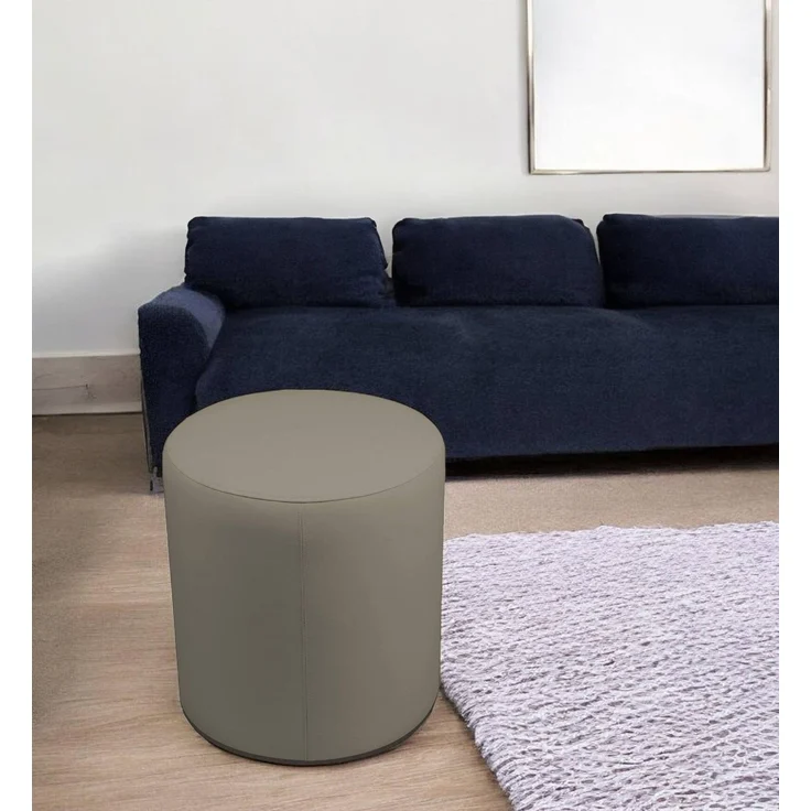 Talamo Italia - Pouf Abate, Mehrzwecksessel, Sitzsack, Hockerhocker, Made in Italy, 40x40 h42 cm, Taube