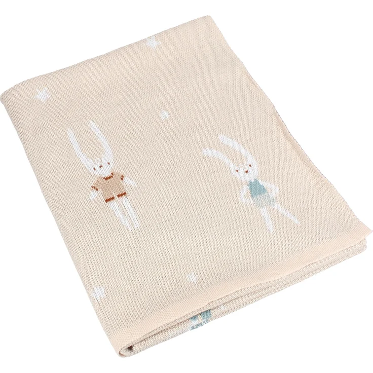 Kidzroom Babydecke 100x80 cm – Kuscheldecke aus Baumwolle mit Sweet Snuggles – Bild 2
