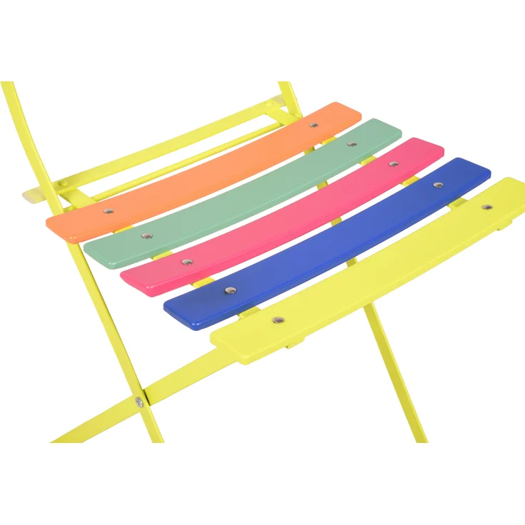 Gartenstuhl 2er Set LEONA - Eisen, Mehrfarbig | Klappstuhl Wetterfest Gartenstühle Outdoor Balkonstühle – Bild 6