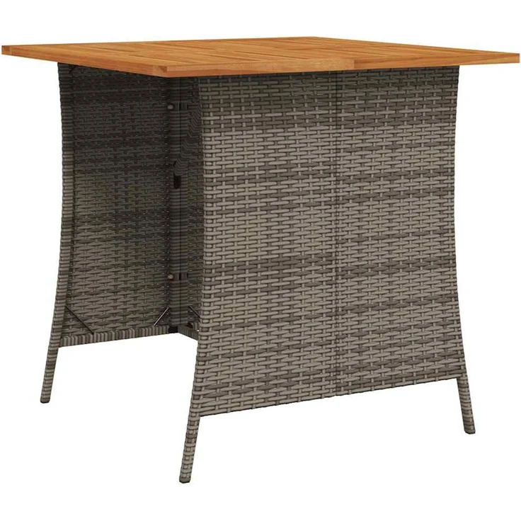 vidaXL 6-tlg. Garten-Sofagarnitur mit Kissen L-Form Grau Poly Rattan 3213544 – Bild 4