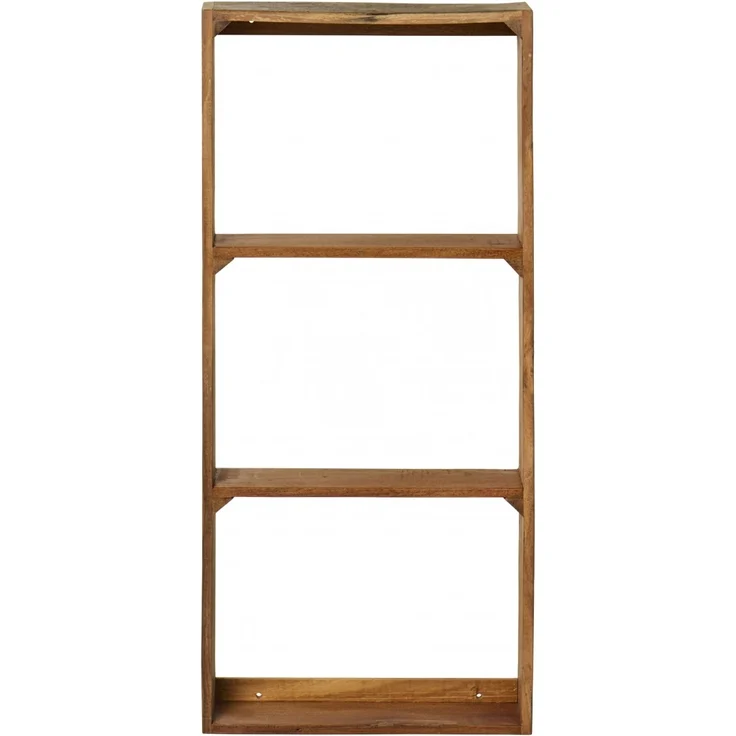 Ib Laursen - Wandregal Regal 3 Fächer Holz 40x90cm Unika Natur 21026-30