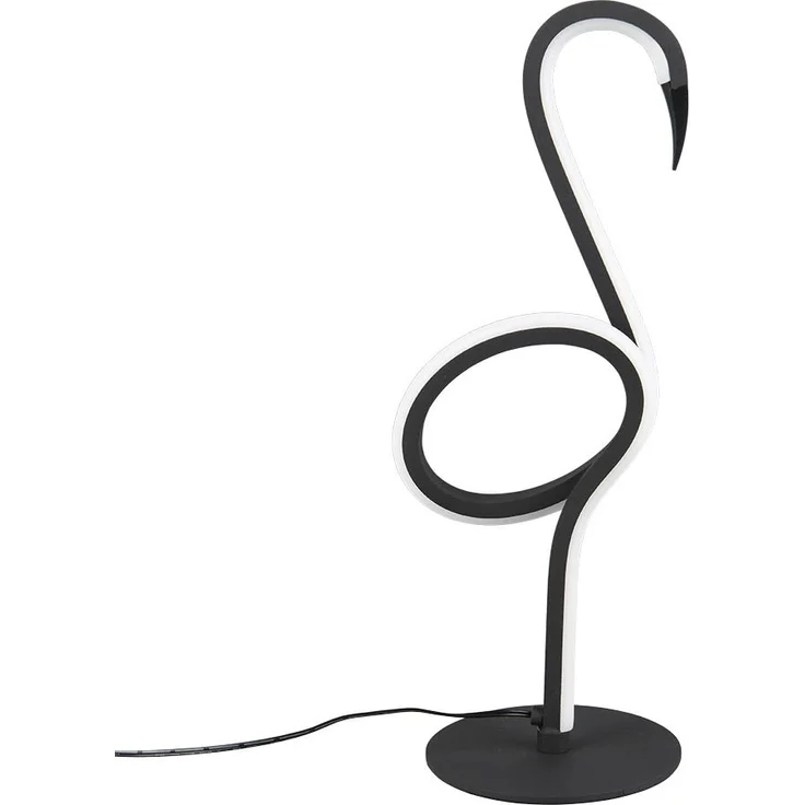 LED Tischleuchte, schwarz, Flamingo Design, H 35 cm – Bild 8