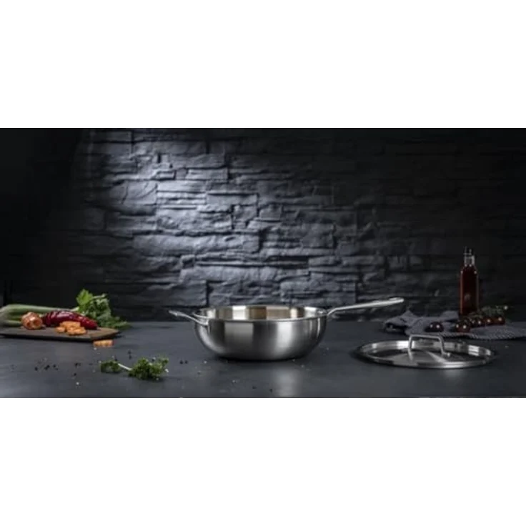 Kuhn Rikon Culinary Fiveply Wok Unbeschichtet 24 cm – Bild 2