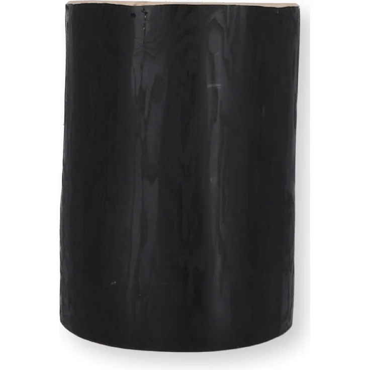 Beistelltisch Block rund, Kernesche massiv, Schwarz, 29 x 29 x 38 cm – Bild 4