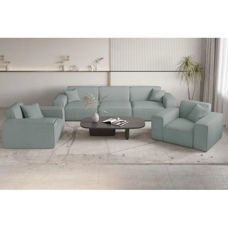 Sessel Designersessel CELES PREMIUM in Stoff Scala Saphirblau – Bild 4