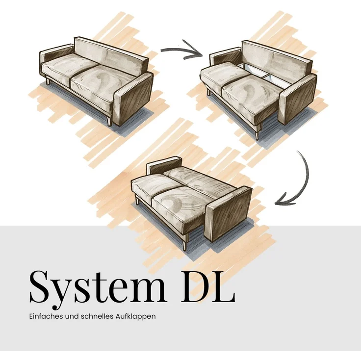Ecksofa mit Schlaffunktion und Bettkasten, L-form Couch, lose Kissen, Polstersofa - MONIVA - Dunkelgrau Velours - linke Seite – Bild 9