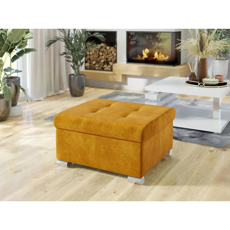 Polsterhocker Niko Klein (Farbe: Wave 05) – Bild 2