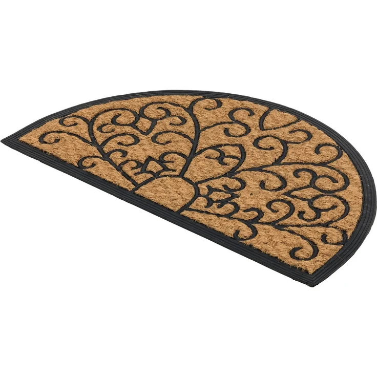 ASTRA Fußmatte Coco Deluxe Light, halbrund, Höhe: 8 mm, Türmatte, Kokos, rutschfest, schmutzabweisend, In und Outdoor – Bild 3