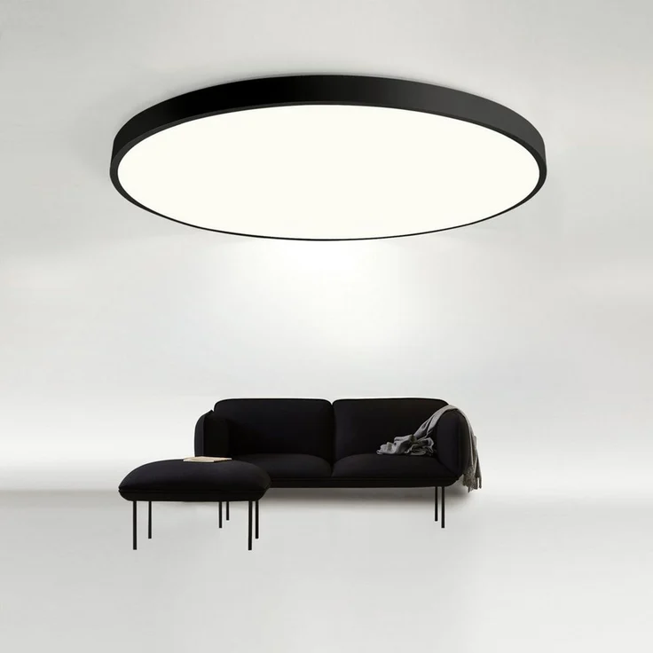 JDONG LED Deckenleuchte Flach Rund Weiß Deckenlampe 24W/36W/54W, Durchmesser 30CM/40CM/50CM, Dimmabr 3000-6000K, LED fest integriert, 3000K Warmweiß, für Schlafzimmer Küche Keller Balkon Büro Wohnzimmer – Bild 1