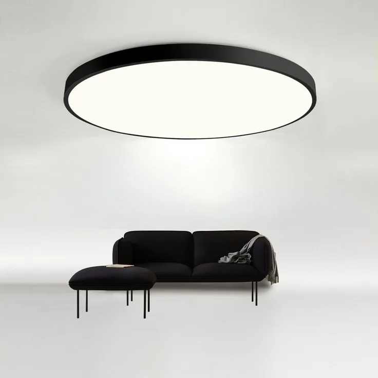 JDONG LED Deckenleuchte Flach Rund Weiß Deckenlampe 24W/36W/54W, Durchmesser 30CM/40CM/50CM, Dimmabr 3000-6000K, LED fest integriert, 3000K Warmweiß, für Schlafzimmer Küche Keller Balkon Büro Wohnzimmer