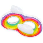 Rainbow Dreams™ 2-Personen-Schwimmring mit Kopfstütze 172 x 102 x 53 cm