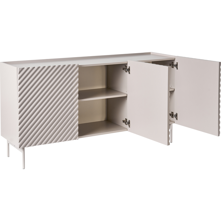 Sideboard mit 3 Türen YARAKA Hellbeige – Bild 4