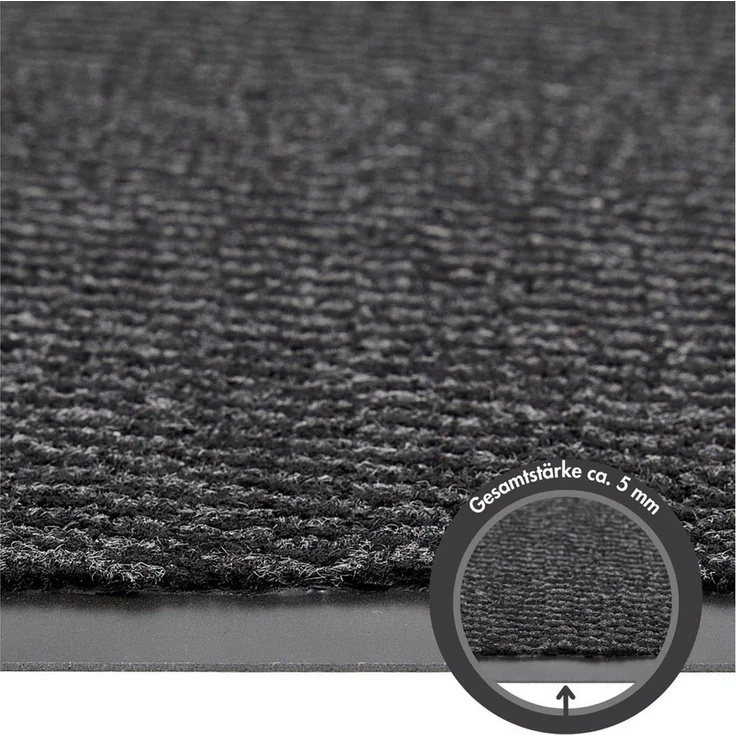 Andiamo Fußmatte Easy, Made in Netherlands, rechteckig, Höhe: 5 mm, Schmutzfangmatte, rutschhemmend, Innen- und überdachten Außenbereich – Bild 3