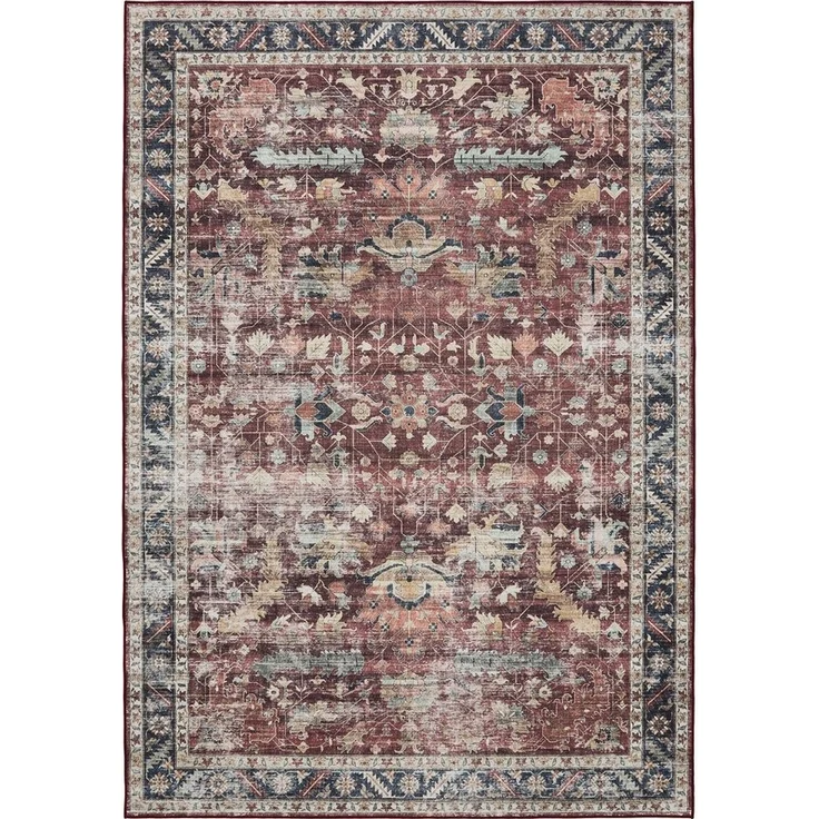 benuta Teppich George, rechteckig, Höhe: 5 mm, Vintage-Look, Kurzflor, Teppich Wohnzimmer, Schlafzimmer, Waschbar – Bild 5