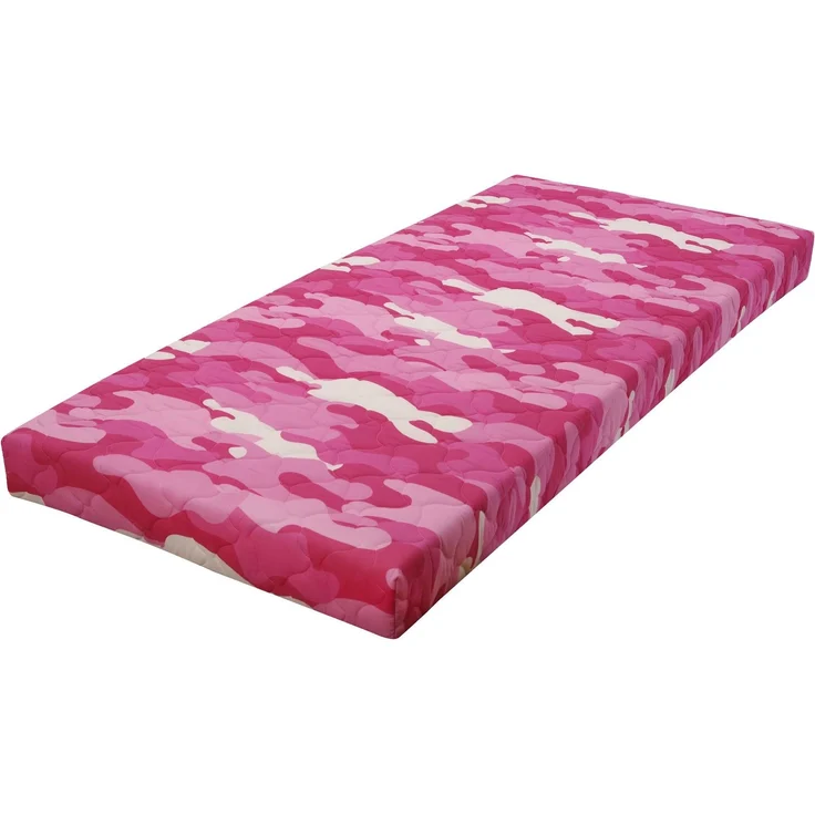 Federkern-Matratze Easydream FK 3000 90 x 200 cm H2 / B230, Camouflage pink, 90 x 14 x 200 cm