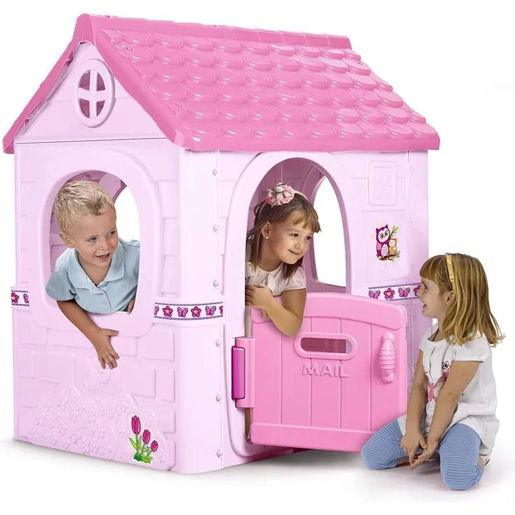 FEBER Famosa 80001222222 Fantasy House - Spielhaus für Kinder von 2 bis 6 Jahren, rosa